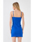 ფოტო #5 პროდუქტის Women's Stretch Fabric Fitted Mini Dress