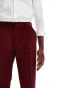 Фото #4 товара Shelby and Sons tailored trouser in cord in deep red co-ord