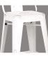 Фото #7 товара Industrial Metal Barstools with Bucket Back and 4 Legs, Set of 2