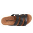 Фото #8 товара Softwalk Blythe S2103-001 Womens Black Leather Slides Sandals Shoes 5