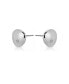 Polished Pebble Single Crystal Stud Earrings