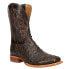 Tony Lama Moore Ostrich Square Toe Cowboy Mens Brown Casual Boots TL5354