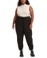 Plus Size Off-Duty High Rise Relaxed Jogger Pants