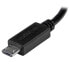 Фото #3 товара StarTech.com USB OTG Cable - Micro USB to Mini USB - M/M - 8 in. - 0.2 m - Mini-USB B - Micro-USB B - Male/Male - Black