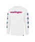 Фото #3 товара Men's White Washington Wizards City Edition Downtown Franklin Long Sleeve T-shirt