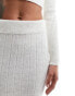 Фото #8 товара Miss Selfridge chunky rib knit skirt in cream