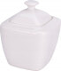 Excellent Houseware Cukiernica porcelanowa z pokrywką, 320 ml, biała