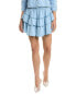 Фото #1 товара Stellah Denim Ruffle Mini Skirt Women's