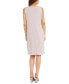 ფოტო #4 პროდუქტის Women's 3D Floral-Embellished Sheer Jacket, Sleeveless Sheath Dress & Necklace Set