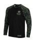 Фото #2 товара Men's Black Auburn Tigers OHT Military-Inspired Appreciation Camo Raglan Long Sleeve T-shirt