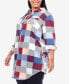 Фото #3 товара Plus Size Plaid Tunic Shirt