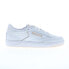 Reebok Club C 85 Womens White Leather Lace Up Lifestyle Sneakers Shoes