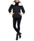 Фото #5 товара Women's Faux-Shearling-Trim Hooded Puffer Coat