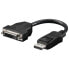 Фото #2 товара Wentronic DisplayPort - DVI-D M/F - 0.2 m - DisplayPort - DVI-D - Male - Female - Nickel