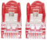 Фото #3 товара Intellinet Network Patch Cable - Cat7 Cable/Cat6A Plugs - 7.5m - Red - Copper - S/FTP - LSOH / LSZH - PVC - Gold Plated Contacts - Snagless - Booted - Polybag - 7.5 m - Cat7 - S/FTP (S-STP) - RJ-45 - RJ-45 - Red