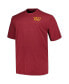 Фото #2 товара Men's Burgundy Washington Commanders Big and Tall Two-Hit Throwback T-shirt