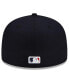 Фото #5 товара Men's Navy Cleveland Guardians Road Authentic Collection On-Field 59FIFTY Fitted Hat