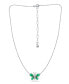 Giani Bernini created Green Quartz Butterfly Necklace