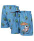 ფოტო #1 პროდუქტის Men's Blue Peanuts Snoopy Chilling in The Sun Woven Shorts