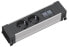 Фото #1 товара Bachmann 317.101 - 0.1 m - 2 AC outlet(s) - Type F - Aluminium - Black - Silver