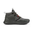 Фото #3 товара Puma Pacer Future Trail Mid 38586603 Mens Gray Canvas Athletic Hiking Shoes