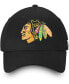 Фото #3 товара Men's Black Chicago Blackhawks Core Adjustable Hat
