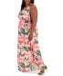 ფოტო #3 პროდუქტის Plus Size Floral-Print Maxi Dress