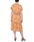 ფოტო #2 პროდუქტის Petite Short Sleeve Smocked Waist Dress