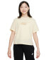 ფოტო #1 პროდუქტის Sportswear Girls Cotton Boxy T-shirt