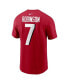 ფოტო #4 პროდუქტის Men's Bijan Robinson Red Atlanta Falcons Player Name and Number T-shirt