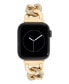 Фото #1 товара Women's Gold-Tone Alloy Chain with Crystals Bracelet Compatible with 42/44/45/Ultra/Ultra 2 Apple Watch
