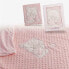 Фото #1 товара Детское одеяло Медведь Розовый вышивка Двойное