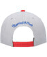 ფოტო #3 პროდუქტის Men's Gray Los Angeles Lakers Hardwood Classics 35th Anniversary Snapback Hat