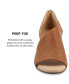 ფოტო #30 პროდუქტის Women's Aretha Perforated Peep Toe Wedge Sandals