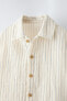 Striped crepe shirt