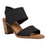 Фото #2 товара TOMS Majorca Cutout Block Heels Womens Black Casual Sandals 10020744T-001