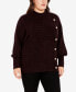 ფოტო #4 პროდუქტის Plus Size Beata High Neck Sweater