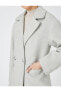 Пальто Koton Wrap Coat Buttoned Detail