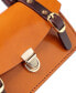 Women's Genuine Leather Snapper Crossbody