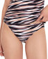 Фото #1 товара Juniors' Striped Hipster Bikini Bottoms, Created for Macy's