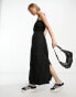 Фото #8 товара COLLUSION utility midi dress in black