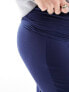 Mamalicious Maternity over the bump wide leg trousers in navy