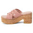 Фото #3 товара BEACH by Matisse Daydream Platform Block Heels Womens Pink Casual Sandals DAYDR