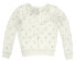 J.Crew Stylish beaded white Womens Cotton Pullover Sweater Size XXS