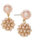 ფოტო #1 პროდუქტის Gold-Tone Beaded Cluster Drop Earrings, Created for Macy's