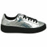 Женские спортивные кроссовки Puma Basket Platform Metallic Светло-серый