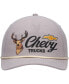 Men's Gray Chevrolet Canvas Cappy Trucker Adjustable Hat