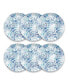 Фото #1 товара Melamine Coastal Scallops 6-Piece Dinner Plate Set, 10.5"