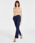 ფოტო #1 პროდუქტის Women's Mid-Rise Slim-Fit Straight-Leg Cargo Jeans