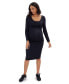 ფოტო #1 პროდუქტის Maternity Everywear Long Sleeve Dress